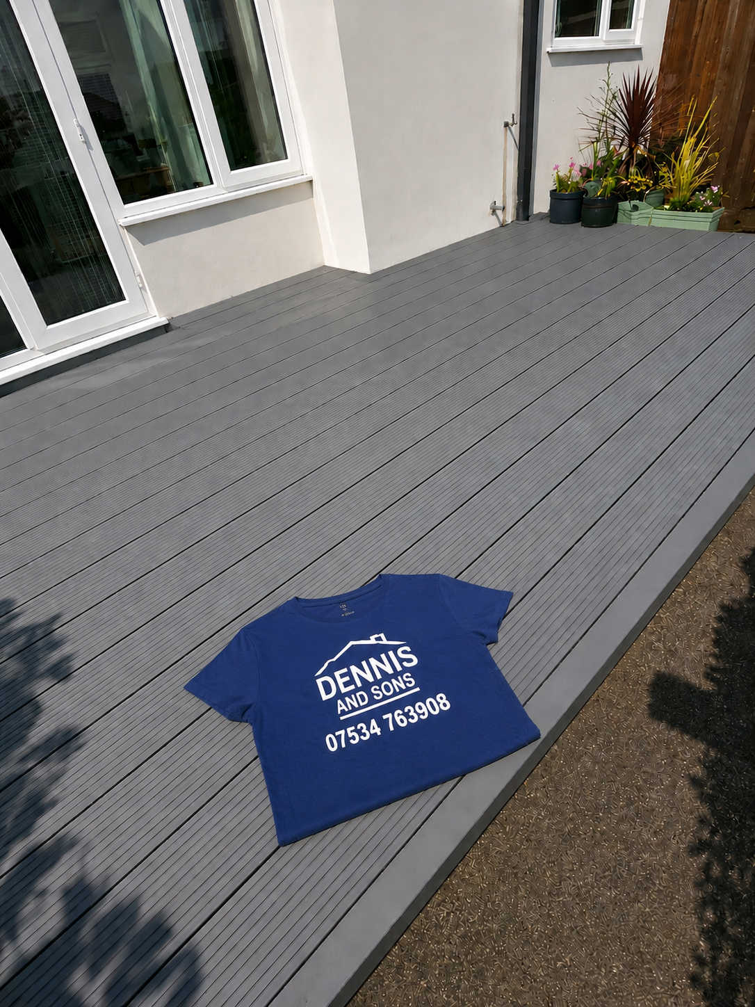 Completed Dennis and Sons composite decking project
